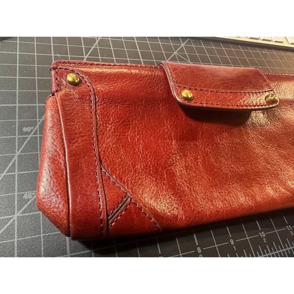 Cole Haan Cognac leather vintage purse clutch - Picture 8 of 11